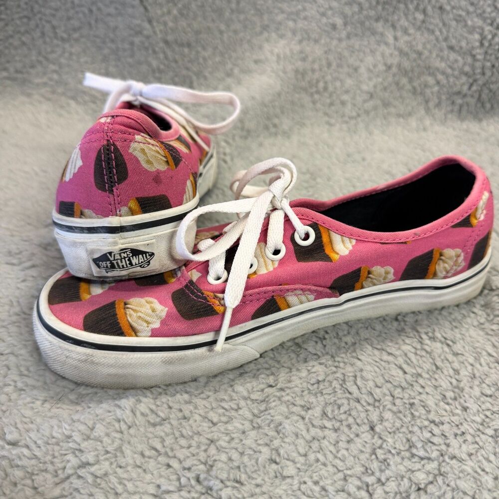 VANS Late Night Authentic Limited Edition Pink Cupcake Sneakers US  M5.5  W 7.0